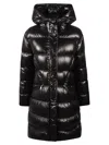 Moncler Berardie Long Puffer Coat In Black