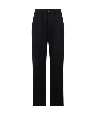 Moncler Belt-loop Casual Pants In Black