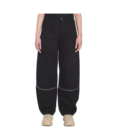 Moncler Belt-loop Casual Pants In Black