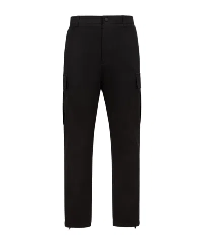 Moncler Belt-loop Casual Pants In Black