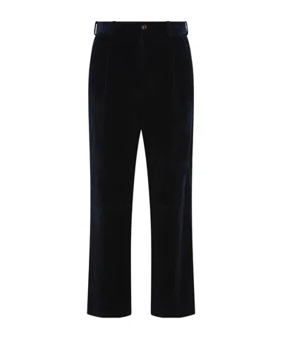 Moncler Belt-loop Casual Pants In Blue