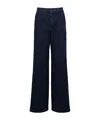 Moncler Belt-loop Casual Pants In Navy Blue