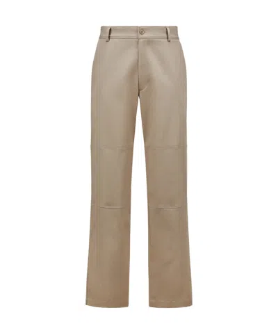 MONCLER MONCLER LOGO PATCH STRAIGHT-LEG PANTS