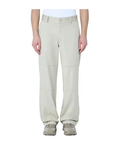 Moncler Belt-loop Casual Pants In White