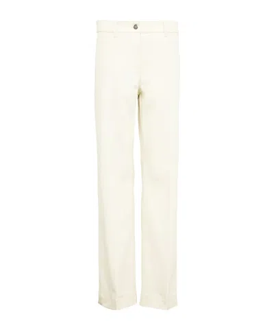 Moncler Belt-loop Casual Pants In White
