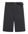 Moncler Day-namic Nylon Bermuda Shorts With Adjustable Drawstring In Black