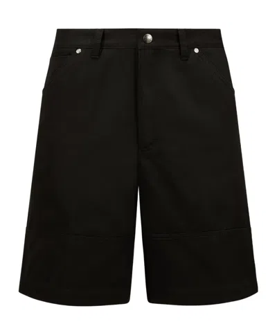 Moncler Archive Logo Shorts In Black