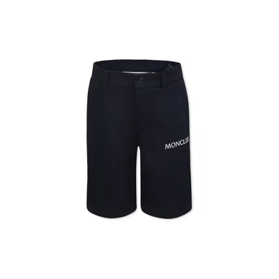 Moncler Belt-loop Shorts In Blue