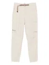 Moncler Belted Cargo Pants In Neutral