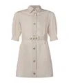 Moncler Belted Dress In Neutral