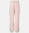 Moncler Belted Flared Ski Pants In Pink