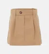 Moncler Women Pleated Mini Skirt In Beige