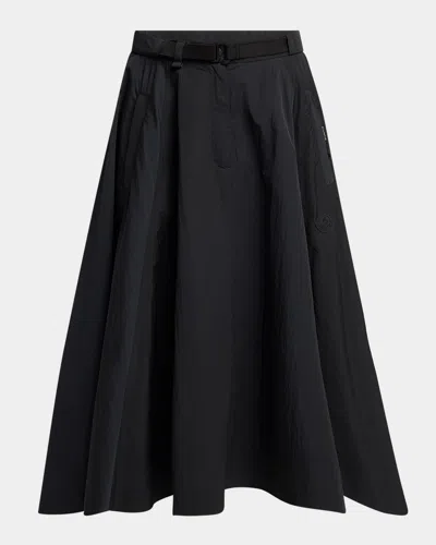 Moncler Belted Midi Skirt