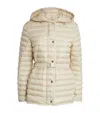 Moncler Oredon Hooded Quilted Shell Coat In Beige