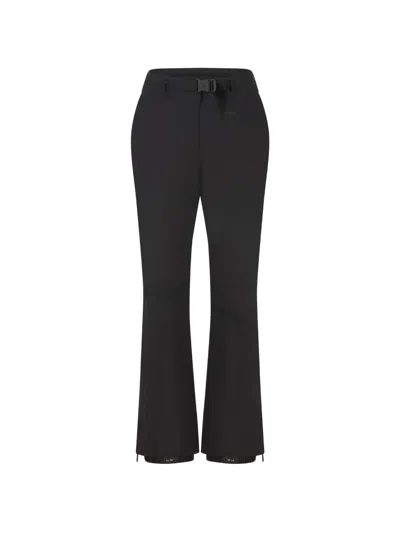 Moncler Belted Padded Trousers In Black