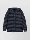 Moncler Belted Quilted Down Jacket With Detachable Hood