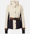 Moncler Hainets Hooded Padded Ski Jacket In Neutral
