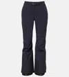Moncler Belted Ski Pants In Blue