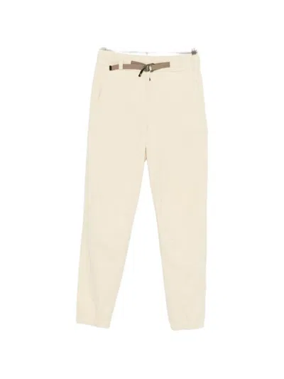 Moncler Belted Ski Pants In Neutral