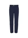 Moncler Belted Trousers In Blue
