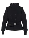 Moncler Hainets Belted Stretch-twill Ski Jacket In Blue