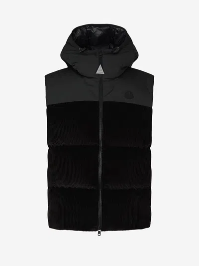 Moncler Bentu Padded Waistcoat In Black