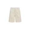 Moncler Cotton Bermuda Shorts In White