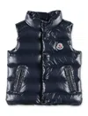 Moncler Coat  Kids Color Blue In Navy