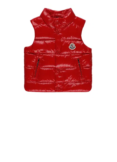 Moncler Babies' Bernard Vest In Red