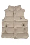 Moncler Bernard Vest In Neutral