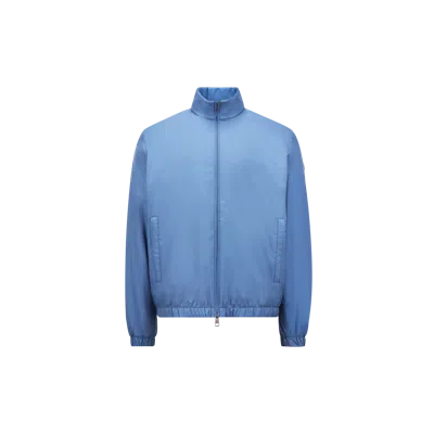 MONCLER BERRE SHORT DOWN JACKET, MEN, BLUE, SIZE: 2