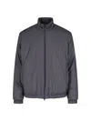 Moncler Relaxed Fit Jacket Elastic Cuffs In Blue