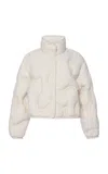 Moncler Beryl Embroidered Nylon Down Jacket In White