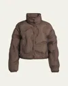 Moncler Beryl Quilted Shell Down Jacket In Brown