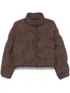 Moncler Beryl Quilted Shell Down Jacket In Brown