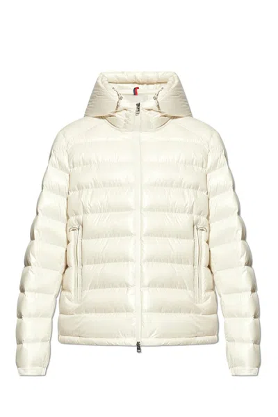 Moncler Drawstring Hood Down Jacket In White