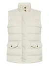 Moncler Besset Quilted Flap-pocket Gilet In White