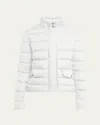 Moncler Bessettes Short Down Puffer Jacket In White