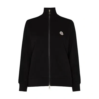 Moncler Bi-material Jacket In Black