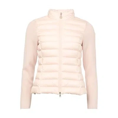Moncler Bi-material Jacket In Pink