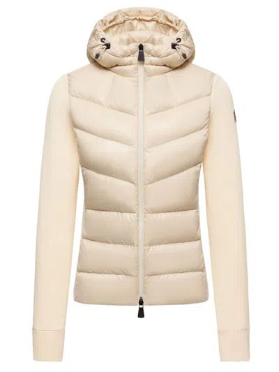 MONCLER BIANCO QUILTED JACKET