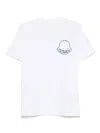 Moncler Men Logo Cotton T-shirt White In White