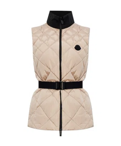 Moncler Bignonia Quilted Down Vest In Multi