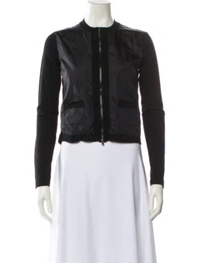 Pre-owned Moncler Biker Jacket In Black