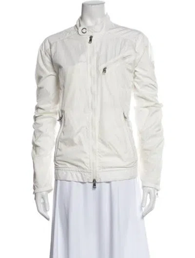 Pre-owned Moncler Biker Jacket In Neutral