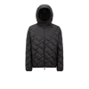 Moncler Doudoune Courte Bimont À Capuche À Matelassage Vagues In Black