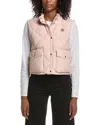 Moncler Biois Down Vest In Pink