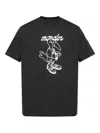 Moncler Mascot Logo Cotton T-shirt In Black