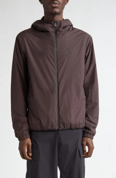 Moncler Bissen Day-namic Ripstop Hooded Jacket In Brown