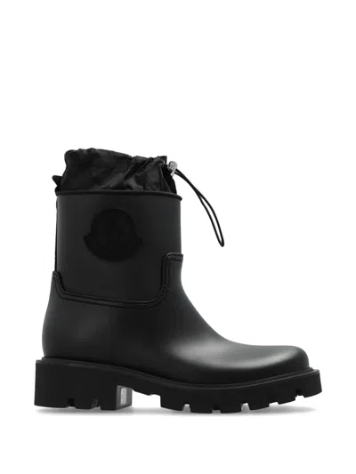 Moncler Kickstream Rain Boots In Beige